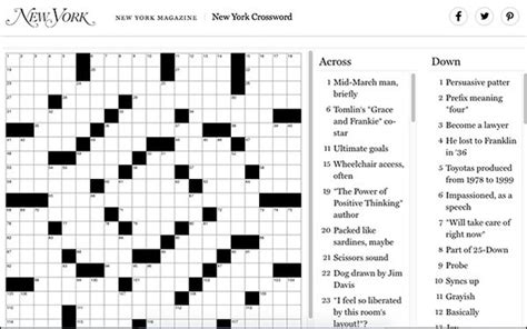 amny digital crossword puzzle.